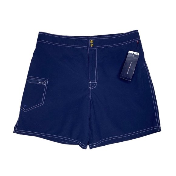 Tommy Hilfiger Men's Lined Board Shorts in Navy